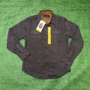 JACHS New‎ York Men's Brushed Twill Shacket Shirt Jacket Small Blue NWT